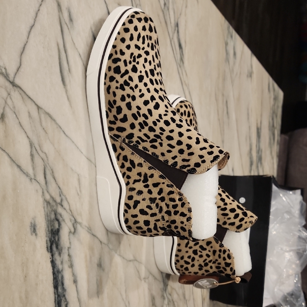 MIA Leopard Print Slip-On Sneakers